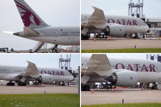 Qatar Airways at Cardiff Airport